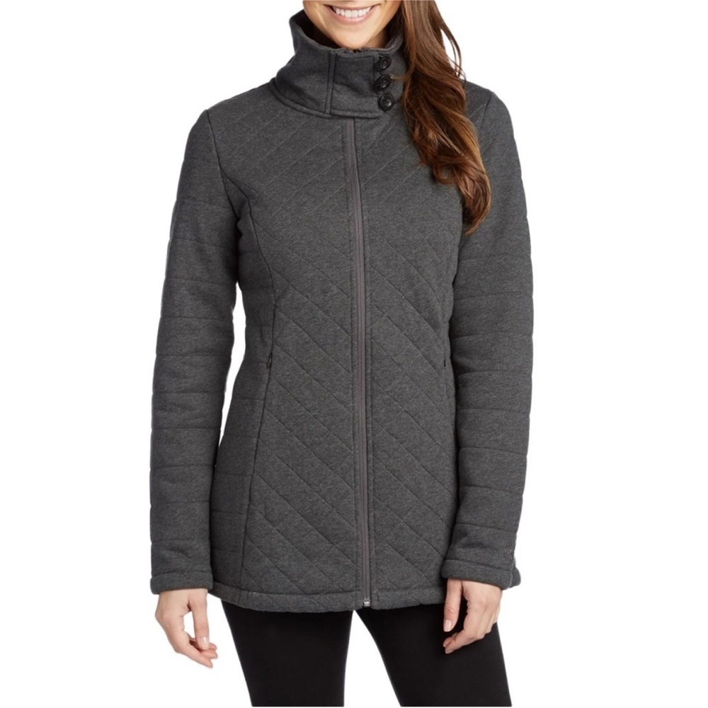 The North Face Caroluna Quilted Fleece Lined Full Zip Jacket L